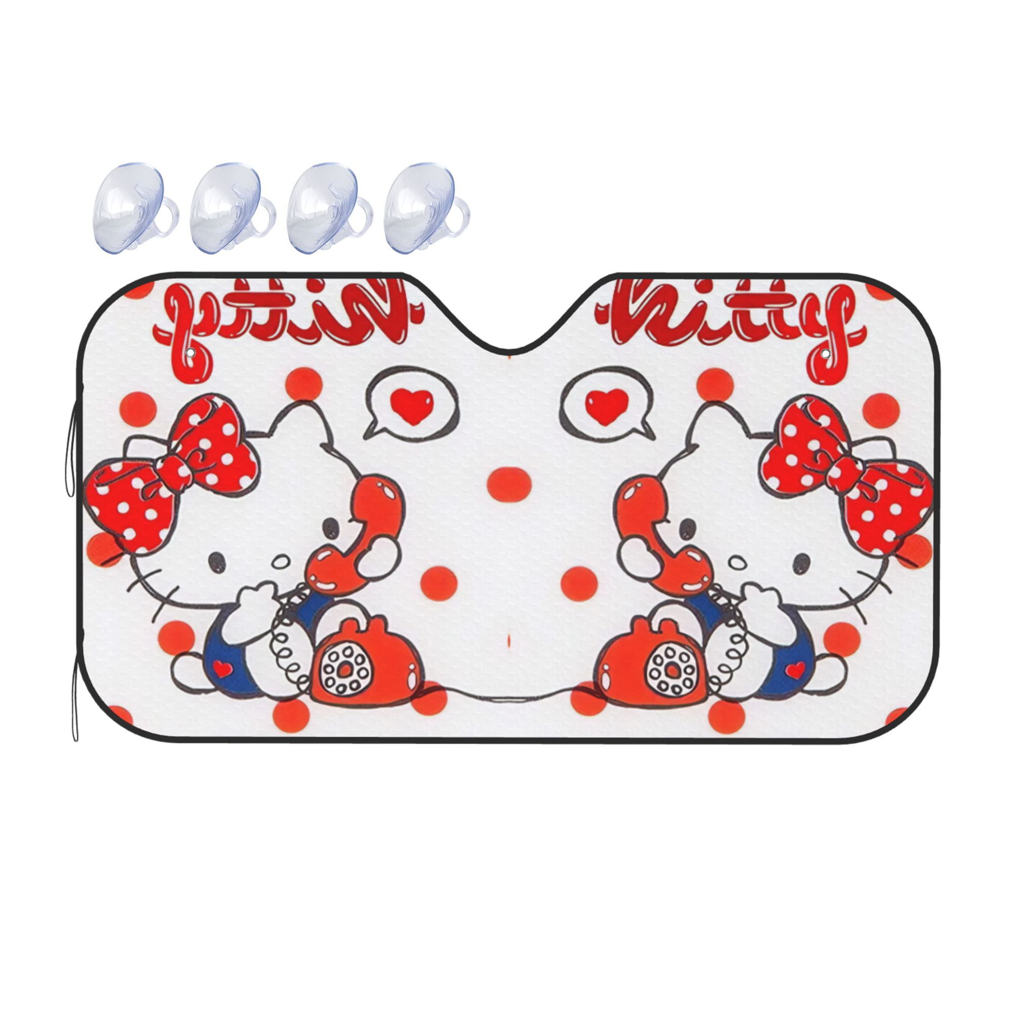 Hello Kitty Car Sun Shade Windshield Sunshade Block Uv Rays Protector