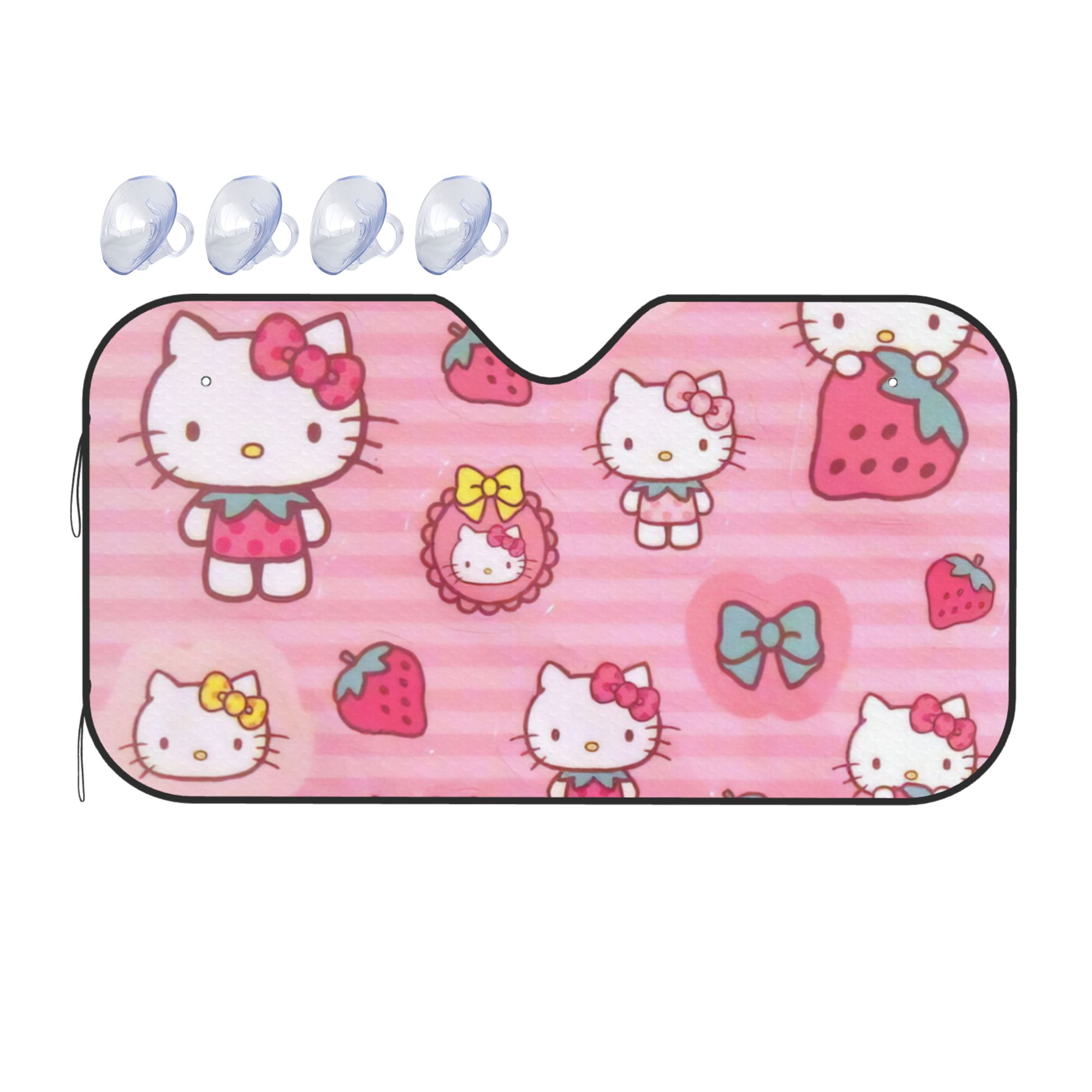 Hello Kitty Car Sun Shade Windshield Sunshade Block Uv Rays Protector