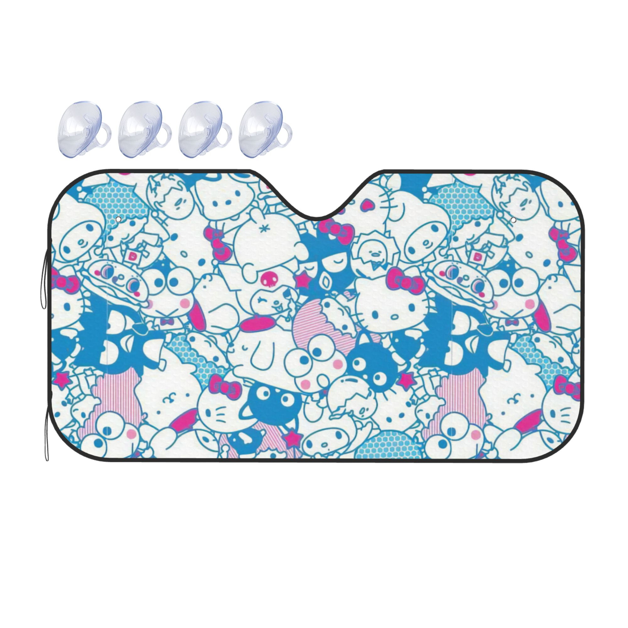 Hello Kitty Car Sun Shade Windshield Sunshade Block Uv Rays Protector