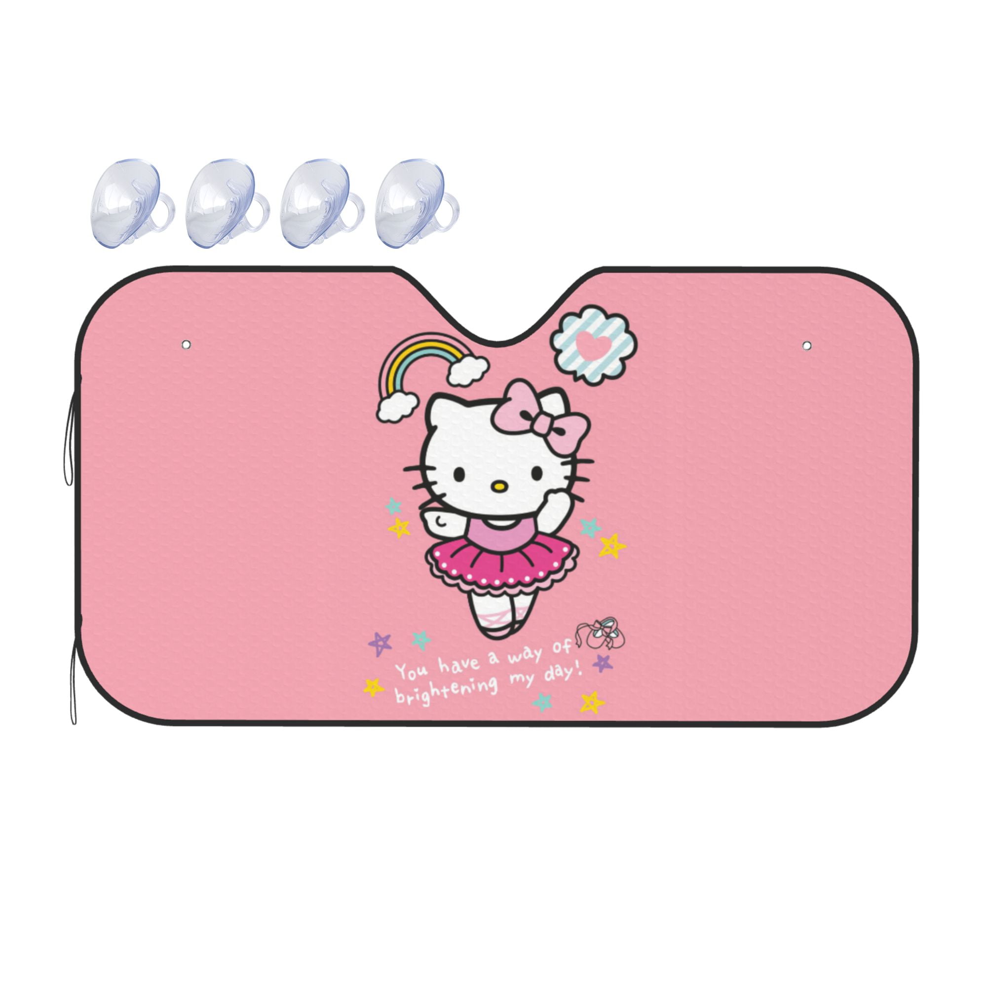 Hello Kitty Car Sun Shade Windshield Sunshade Block Uv Rays Protector