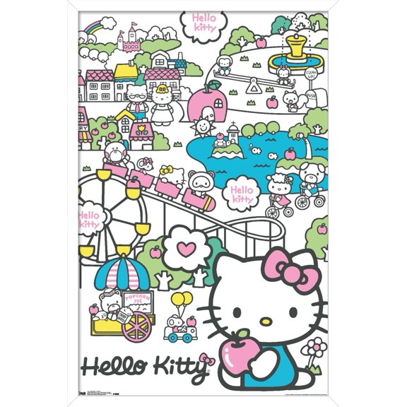 Hello Kitty - Carnival Wall Poster, 14.725" x 22.375", Framed