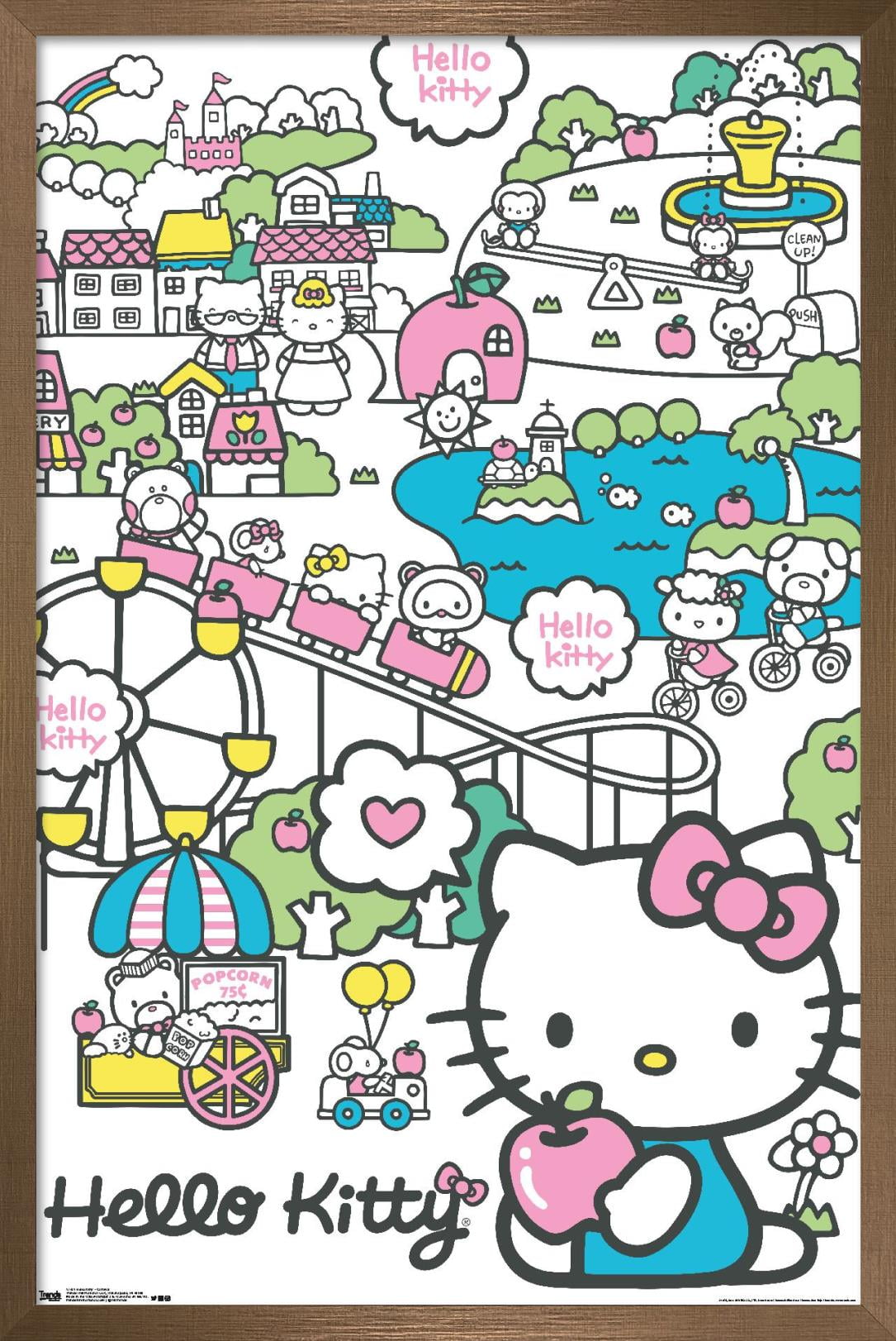 Hello Kitty in Paris Disney Wallpaper mural 254x365cm photo Fts 1325