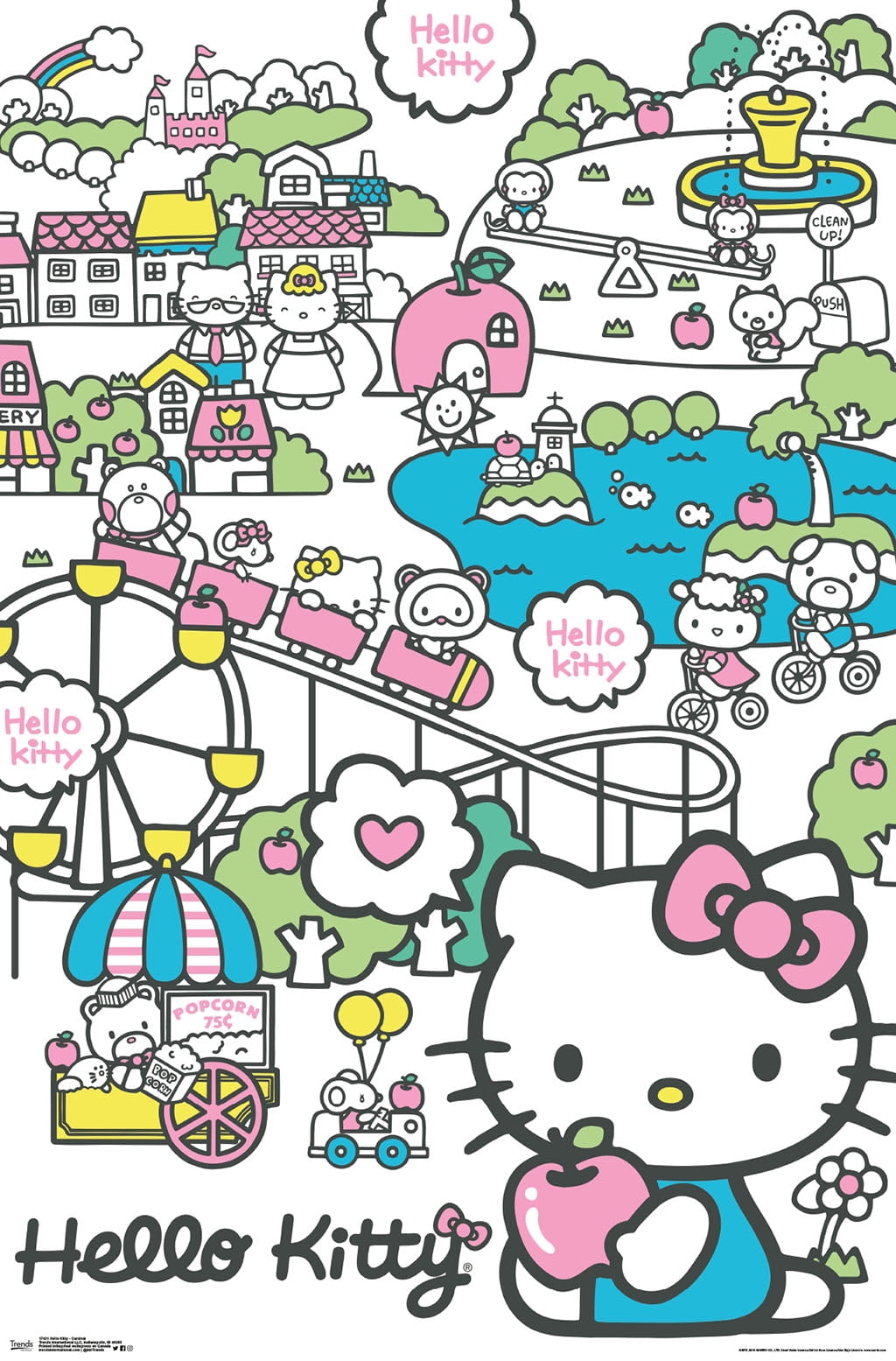 Hello Kitty - Carnival Wall Poster, 22.375" x 34"