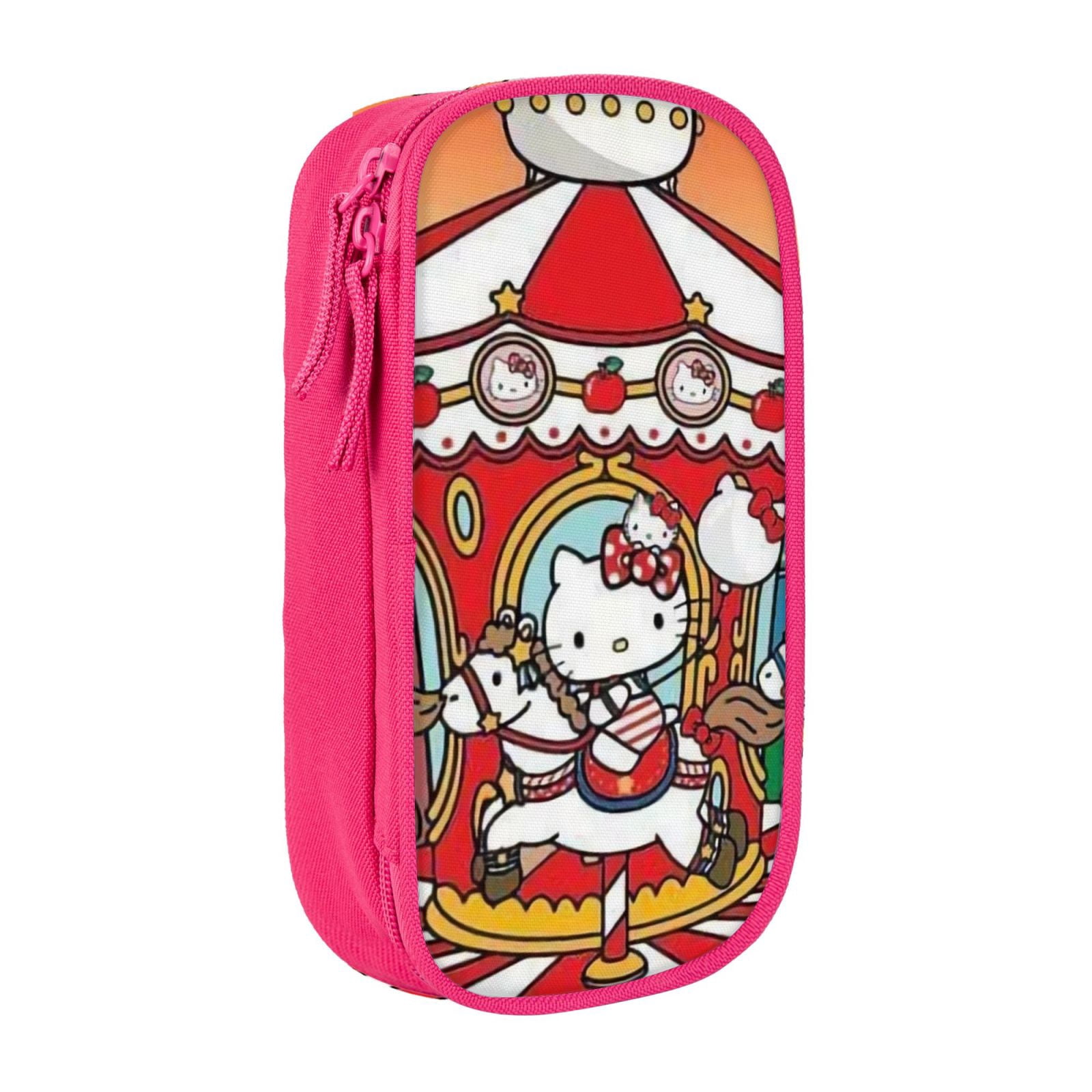 Hello Kitty Carousel Pencil Case,Big Capacity Pencil Pouch Stationery ...