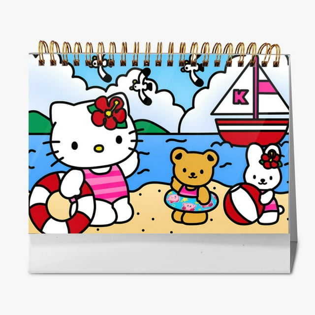 Hello Kitty Cartoon 2025 Calendar Posters and Prints Perfect Desktop