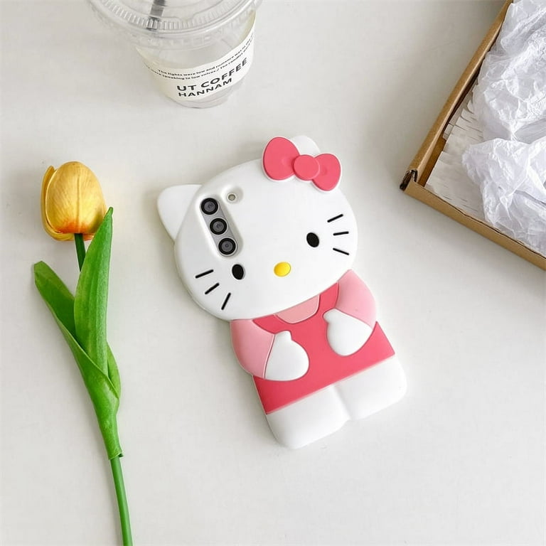 Hello Kitty Cartoon 3D Bow Phone Case For Samsung Galaxy S24 Ultra S23 Plus  S22 S21 S20 FE Y2K Anti Fall Soft Silicone Cover - Walmart.com