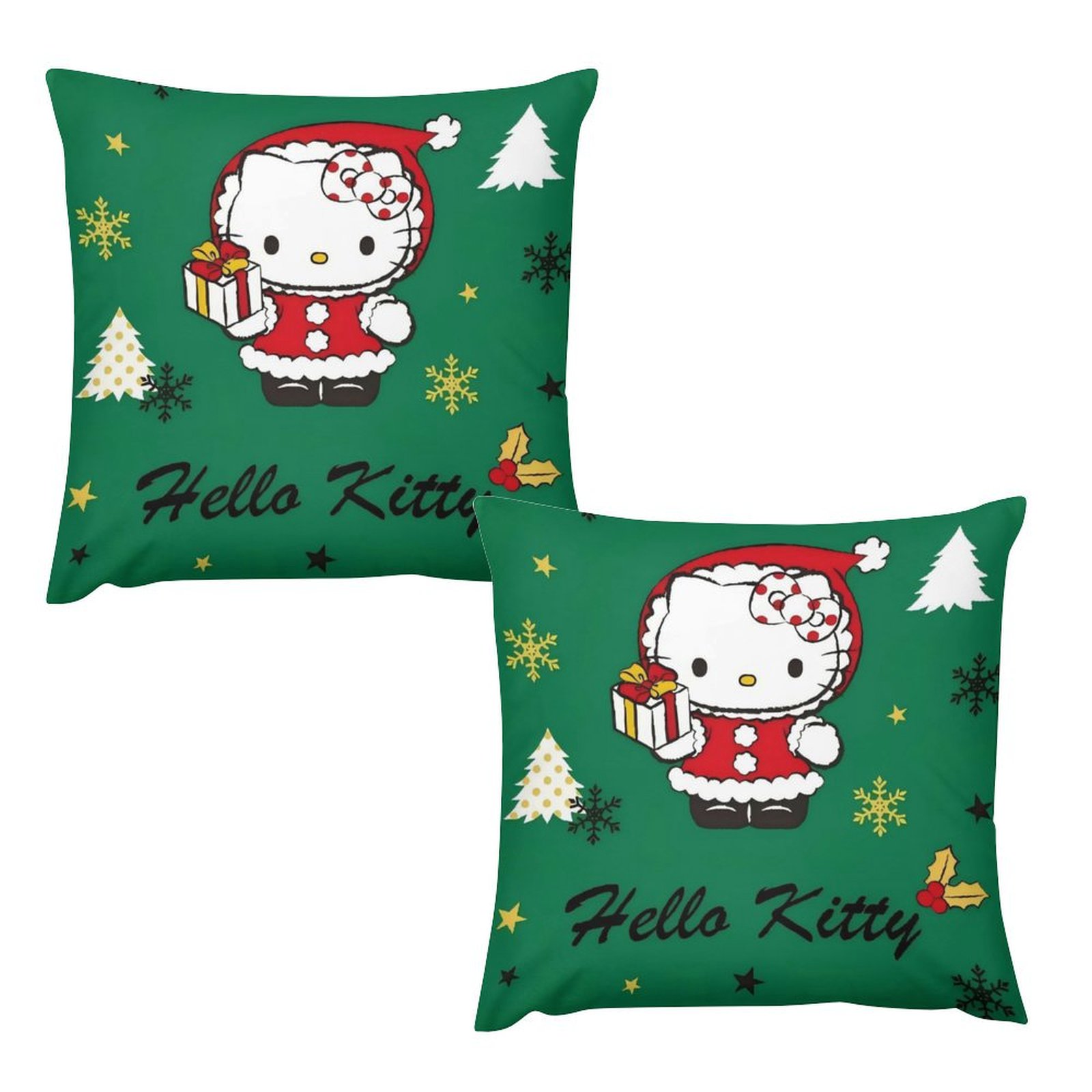 Hello Kitty Cartoon Anime Soft Hug Pillowcase Reversible 18 "x18