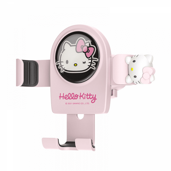 Hello Kitty Cartoon Car Phone Holder, Anti-Slip Rotatable GPS Stand, Shockproof Mobile Accessory