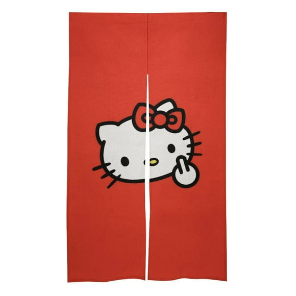 Hello Kitty Cartoon Children's Blackout Curtains Partition Curtains Dressing Room Curtains 86x143cm