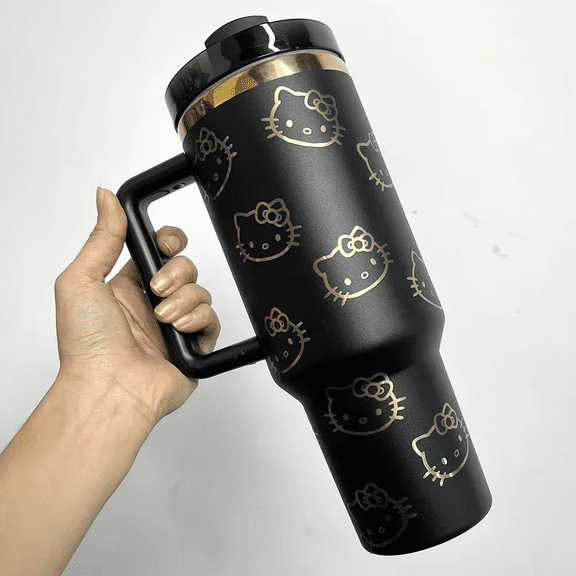 Hello Kitty Cartoon Insulated Stainless Steel Cup 40oz Large Capacity Thermos For Hot And Cold Drinks Cup Gift