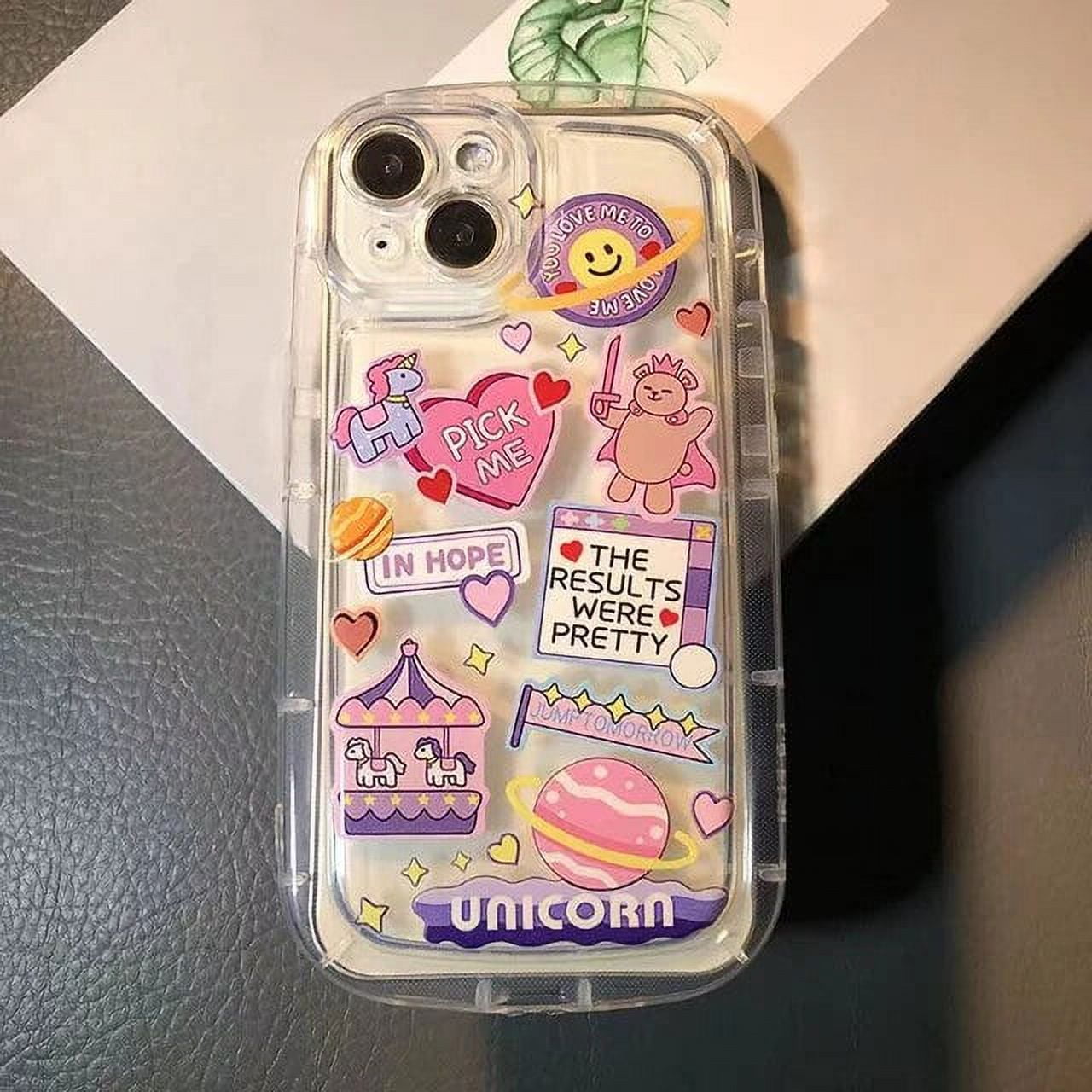 Hello Kitty Cat Heart Angel Unicorn Bear Cartoon Phone Case For iPhone ...