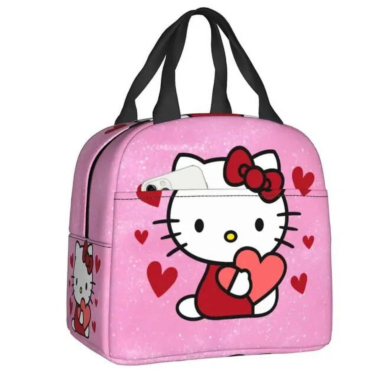 Hello Kitty Cat Lunch Box Women Leakproof Thermal Cooler Food Insulated ...