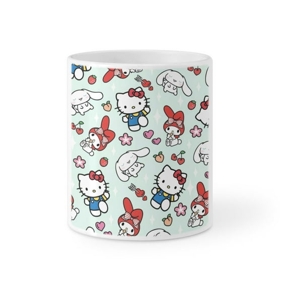 Hello Kitty Ceramic Coffee Mug Large Coffee Mug Tea Cup Novelty Coffee Cup for Men Women Office Work 17 Ounces