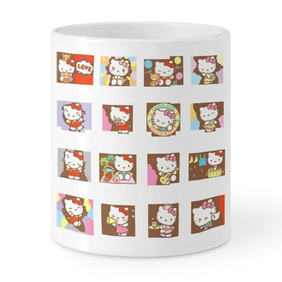 Hello Kitty Ceramic Coffee Mug Large Coffee Mug Tea Cup Novelty Coffee Cup for Men Women Office Work 17 Ounces