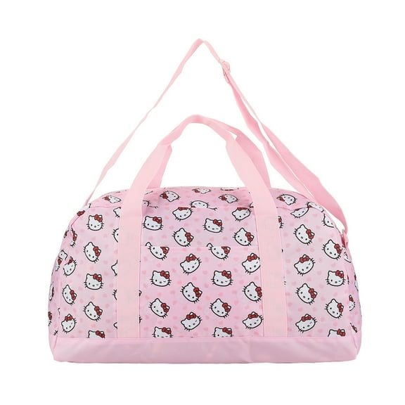 Hello Kitty Character Face Pink 21" Packable Duffel