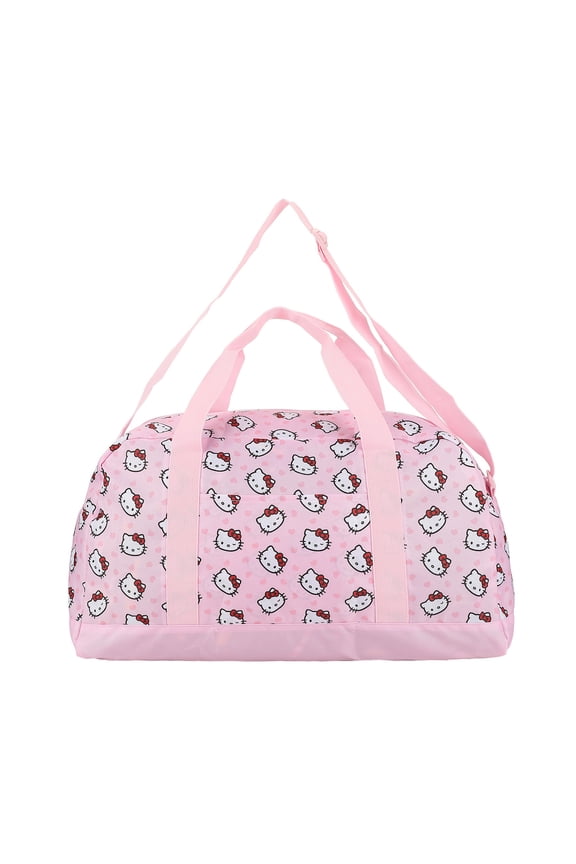 Hello Kitty Character Face Pink 21" Packable Duffel