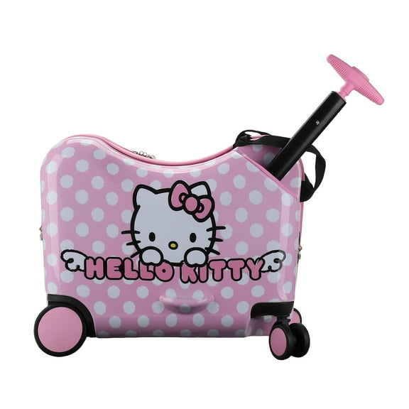 Hello Kitty Character Face Pink Ride-On Luggage
