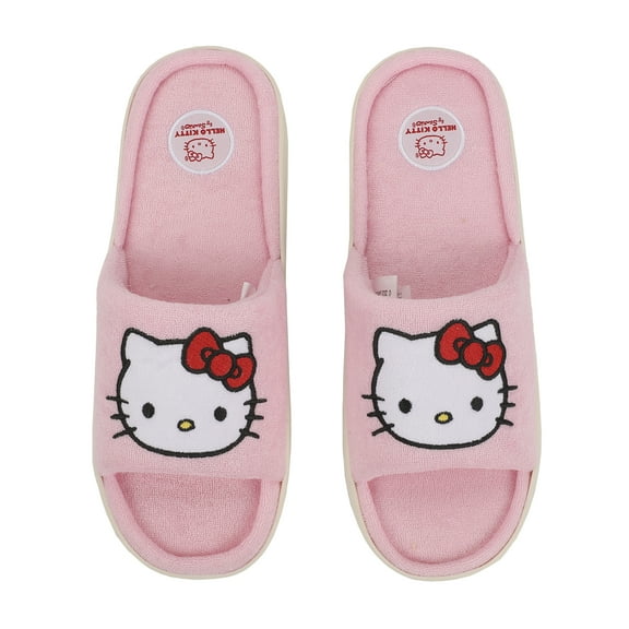 Hello Kitty Character Head Patch Men's Open Toe Slipper-Large