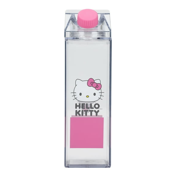 Hello Kitty Character On Pink Square 16 Oz Plastic Milk Carton