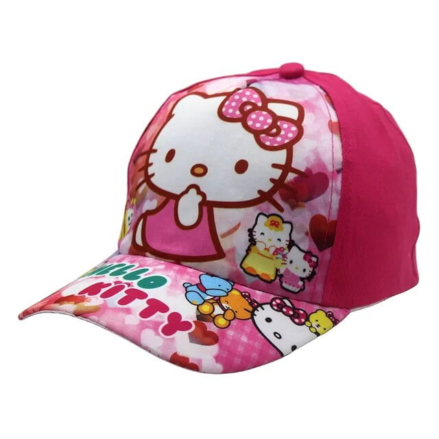 Hello Kitty Children Hat Gifts for Girls Baseball Cap Peaked Cap Sanrio ...