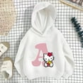 Hello Kitty Children Hoodies Pink Letter A B C D Sweatshirts Girls