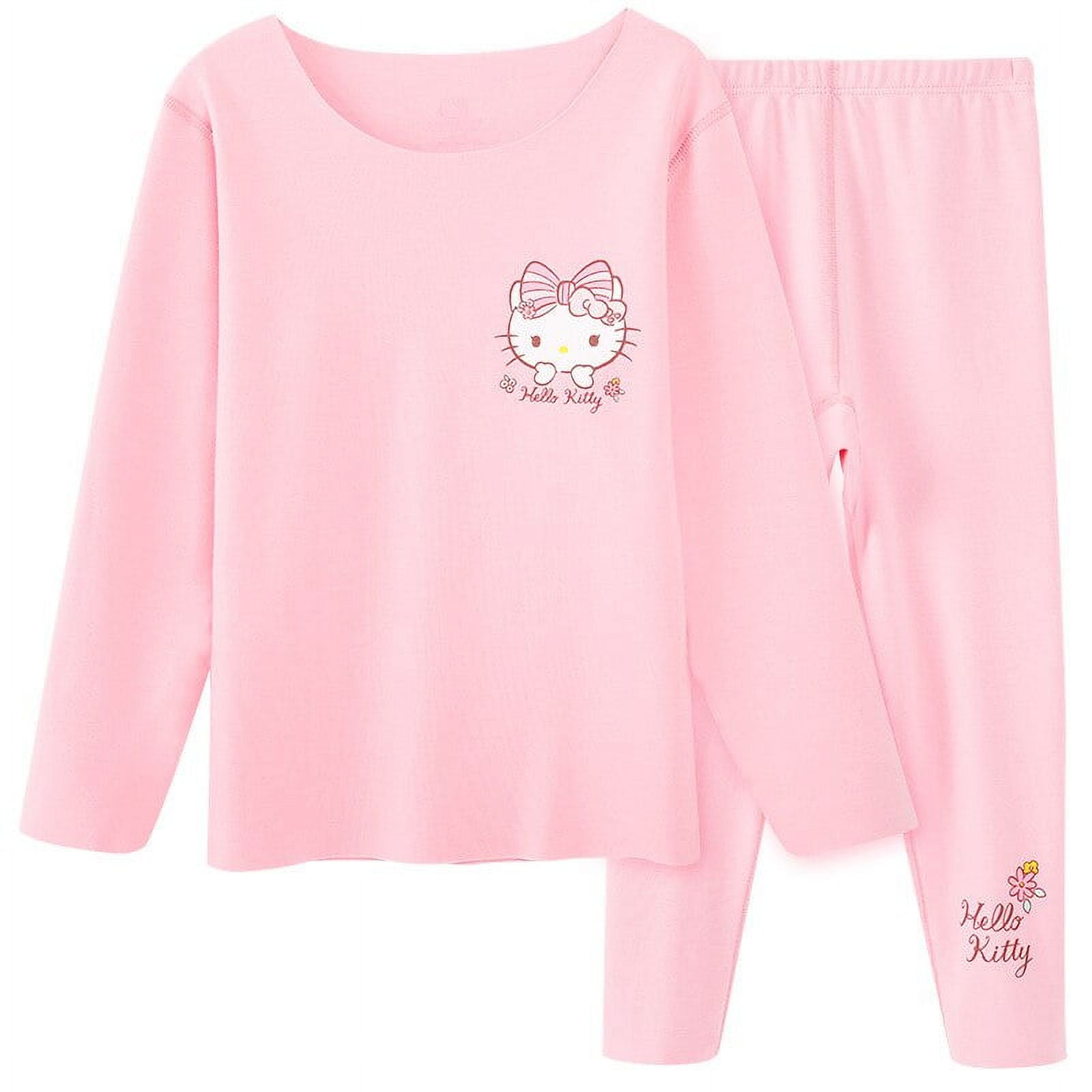 Hello Kitty Children's Thermal Underwear Set Autumn/Winter Girls