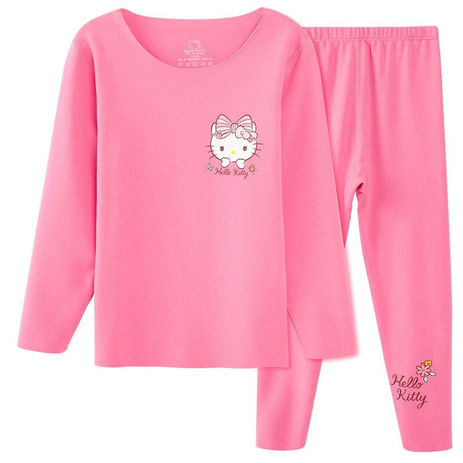Hello Kitty Children's Thermal Underwear Set Autumn/Winter Girls