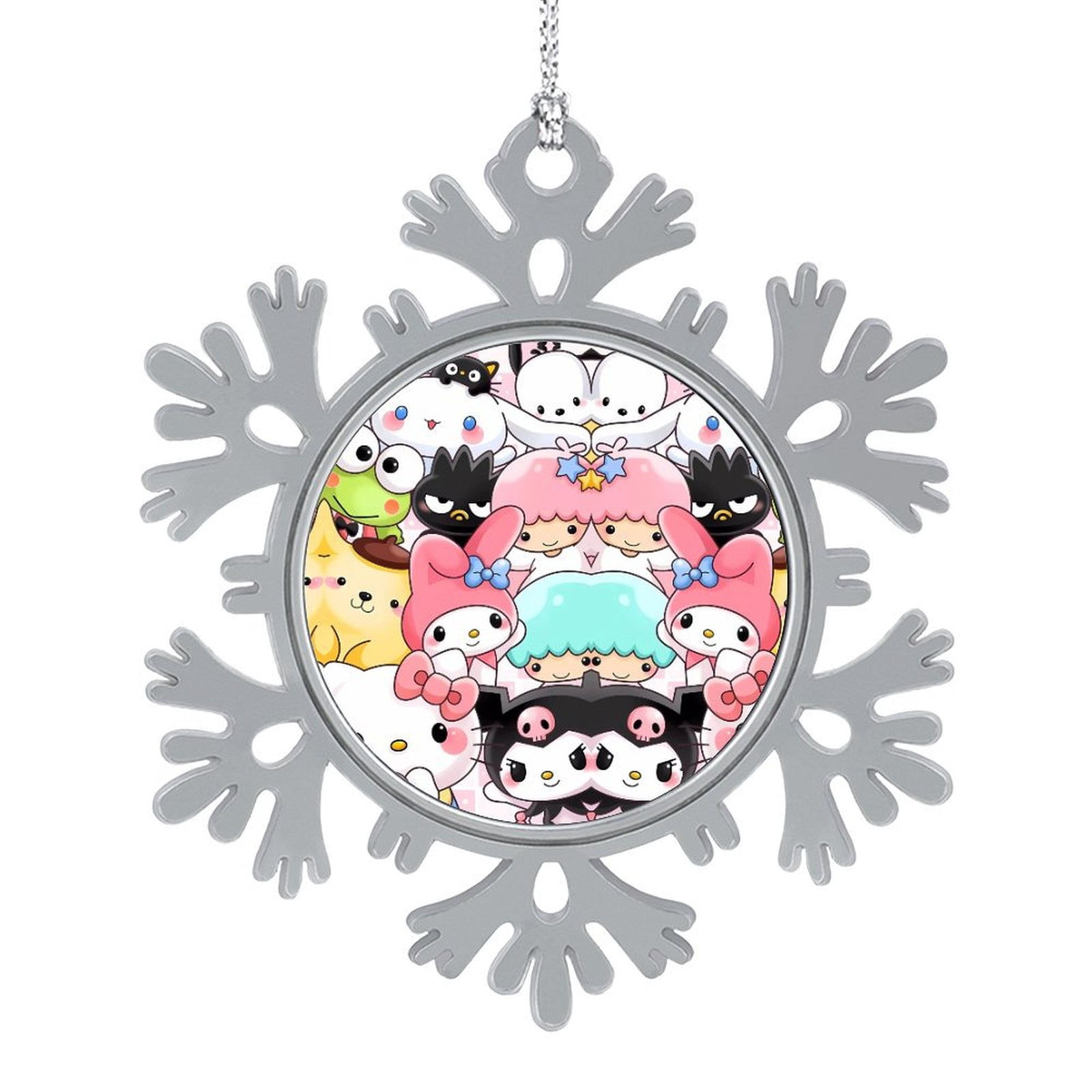 Hello Kitty Christmas Hanging Snowflake Decorations Tree Ornaments for