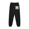 thumbnail image 1 of Hello Kitty Christmas Men's Sweatpants Tapered Gym Running Workout Pants Athletic Drawstring Joggers with Pockets Black 28Inch, 1 of 5