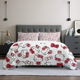 thumbnail image 1 of Hello Kitty Christmas Queen Comforter Set, 3pcs Bedding Sets Queen, All Season Lightweight Blanket Quilt 60x80 Inch, 1 of 5