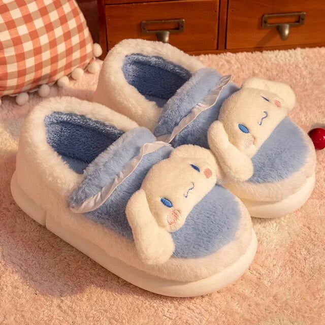 Hello Kitty Cinnamon roll slippers women’s bag with cute winter