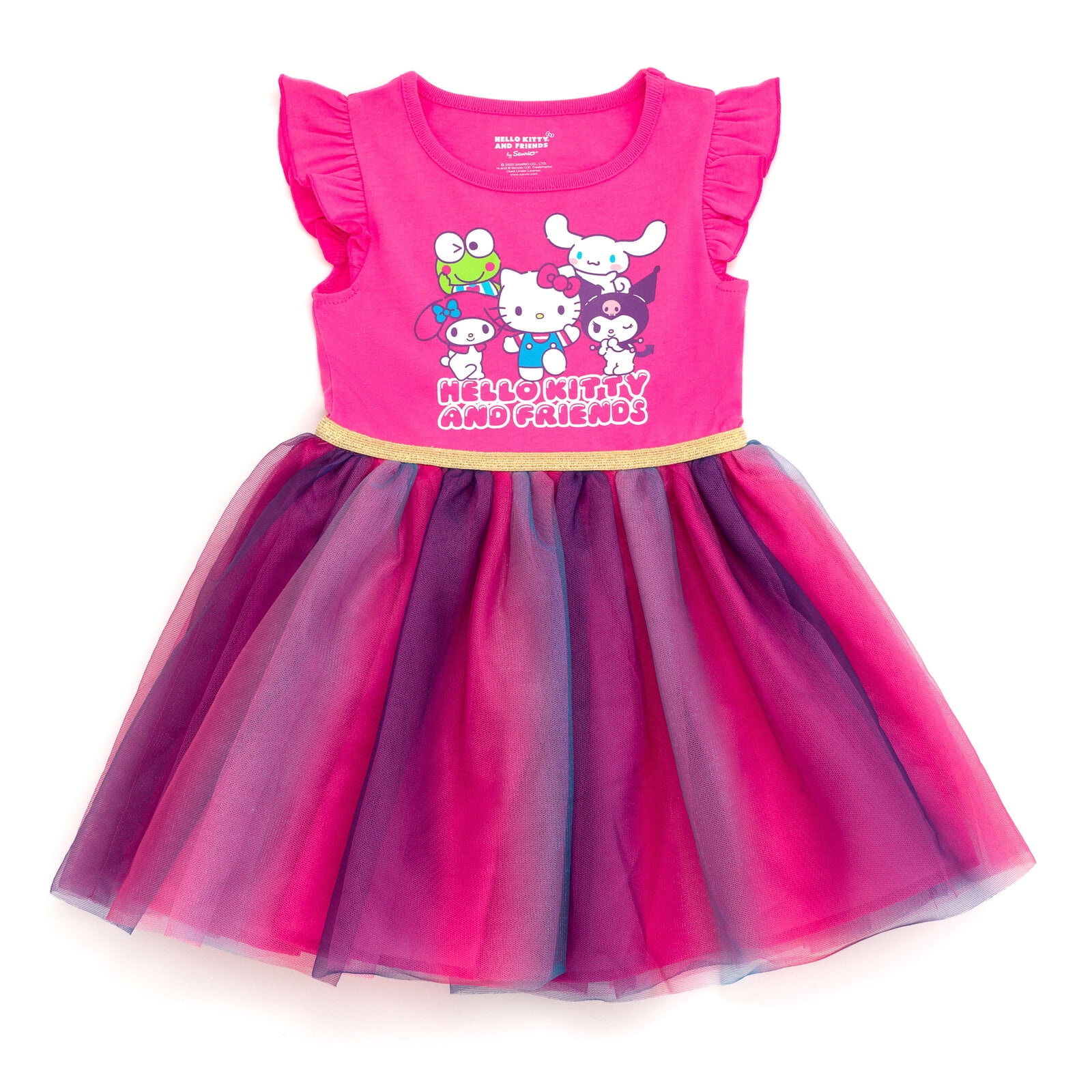 Hello Kitty Little Girls' Tutu Dress Hello Kitty Rainbow