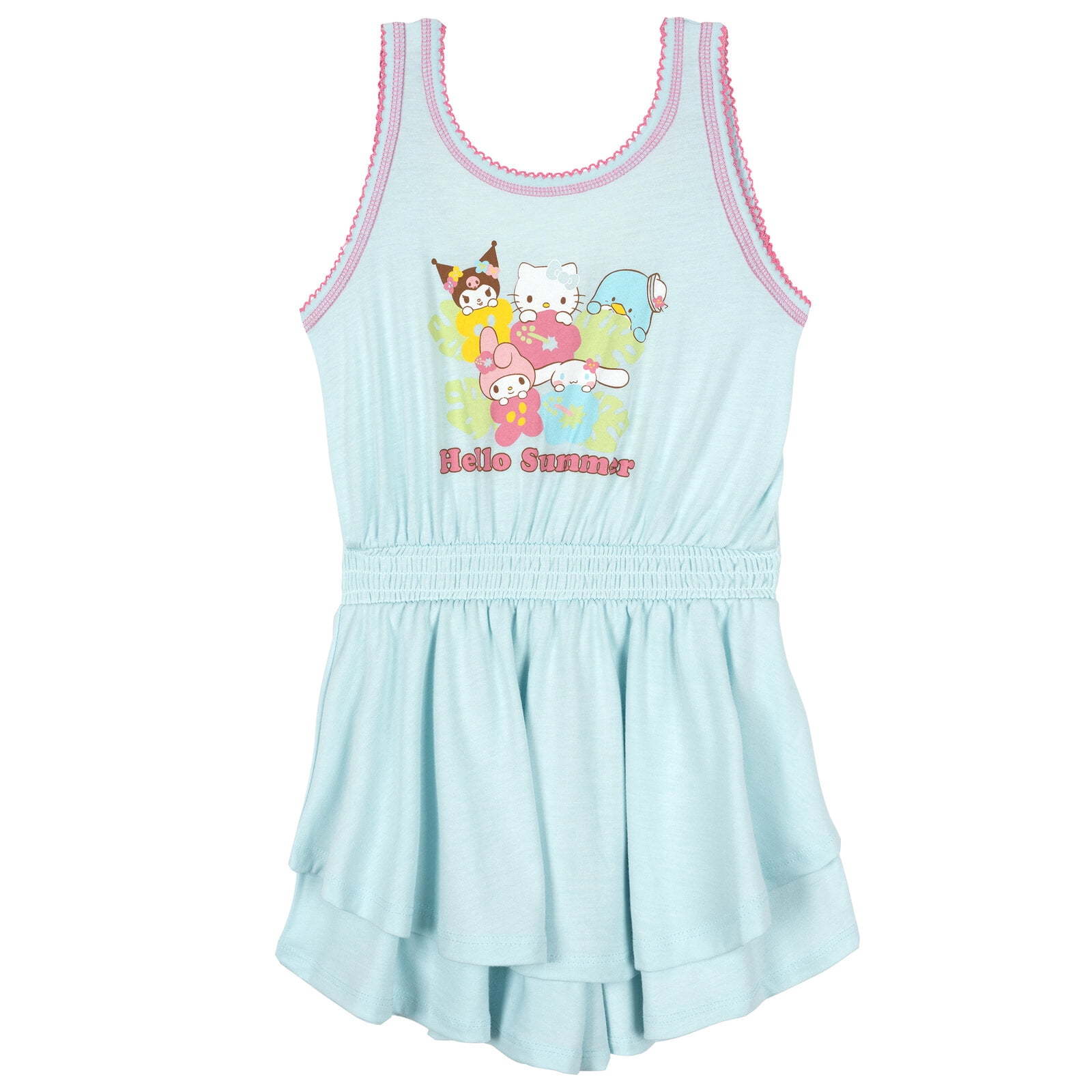 Hello Kitty Cinnamoroll Kuromi Tuxedo Sam Romper With Skirt Overlay Toddler to Big Kid