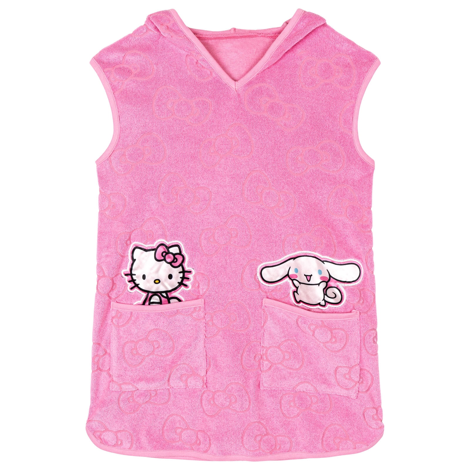 Hello Kitty Cinnamoroll Loop Terry Cloth Hooded Swim Cover Up UPF 50 ...