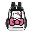 thumbnail image 1 of Hello Kitty Clear Backpack Heavy Duty See Through Bookbag Transparent Bag for Colleges School Work Sport Travel, 1 of 7