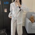 thumbnail image 1 of Hello Kitty Cloud Cotton Long-sleeved Top and Long Pants Pajama Set for Women Spring and Autumn Home wear Two-piece Set  Wearable Outside, 1 of 11