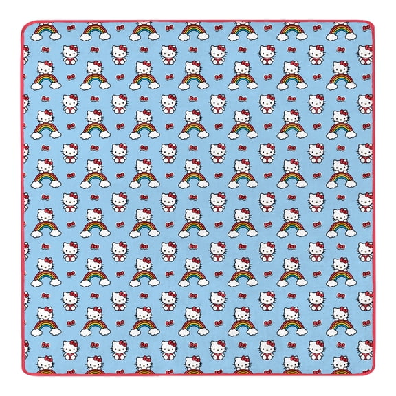 Hello Kitty Clouds and Bows Cloud Throw Blanket 90x90 inches
