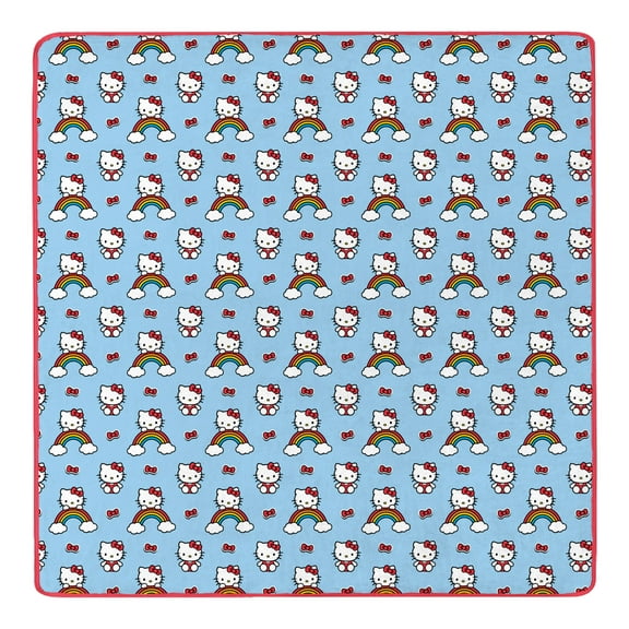 Hello Kitty Clouds and Bows Cloud Throw Blanket 90x90 inches