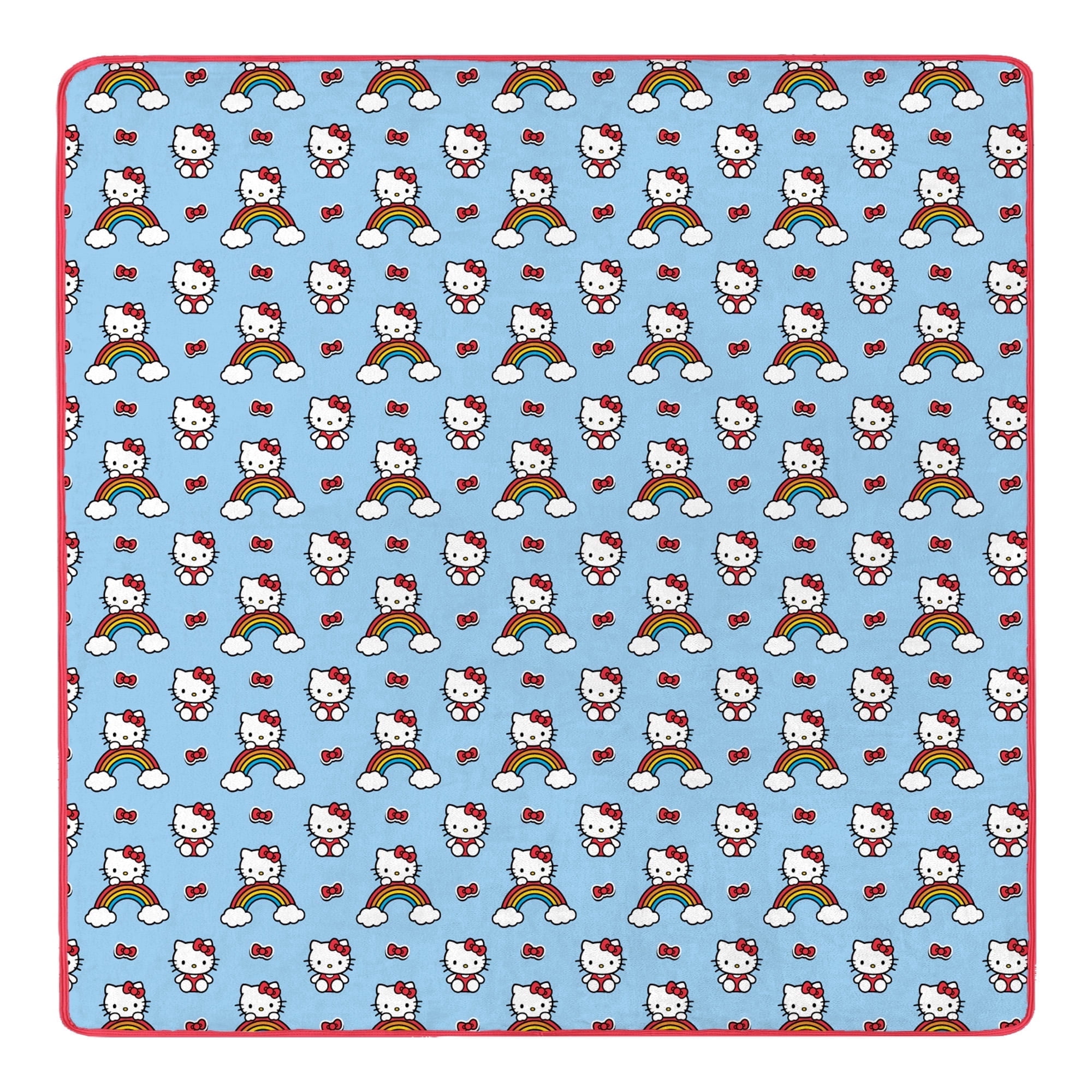 Hello Kitty Clouds and Bows Cloud Throw Blanket 90x90 inches