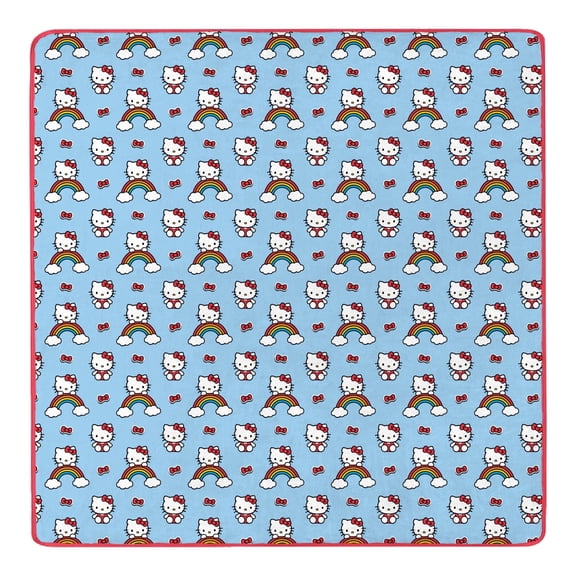 Hello Kitty Clouds and Bows Cloud Throw Blanket 90x90 inches