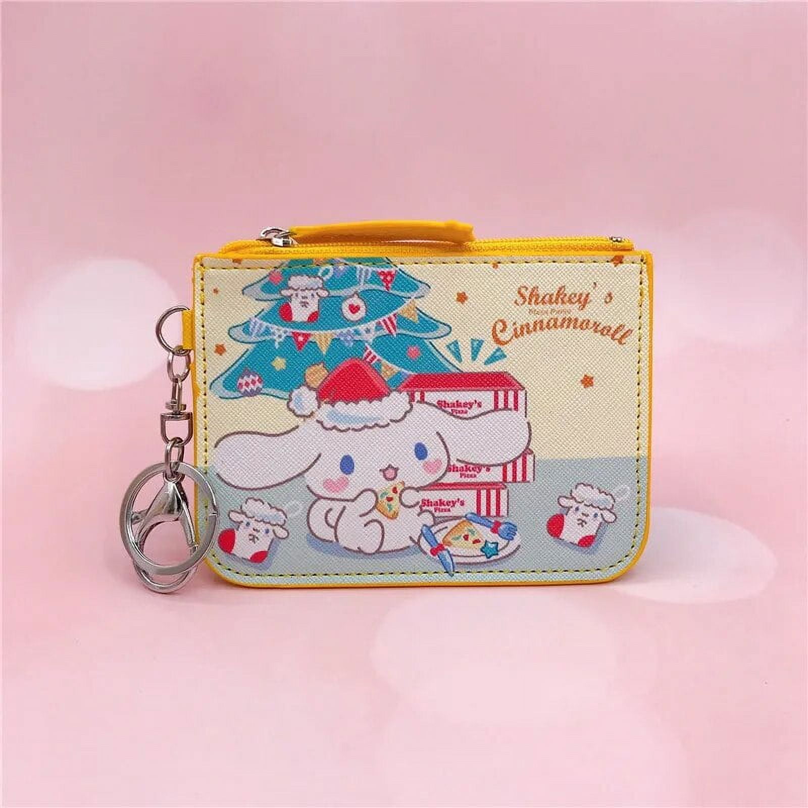 Hello Kitty Coin Purse Keychains Girls Cute Wallet Women Printed Sanrio Cinnamoroll Pouch Clutch Bag Kawaii Kids Purses Small PU Walmart