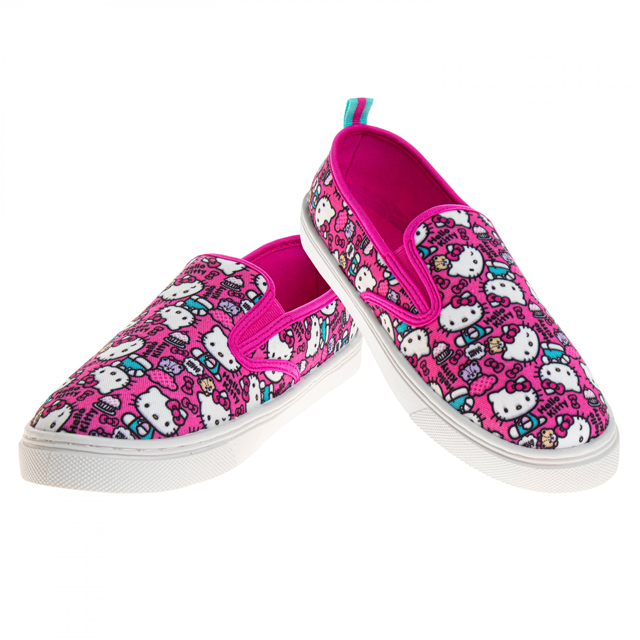 Hello Kitty Collage Low Top Kid's Sneakers-Size 13