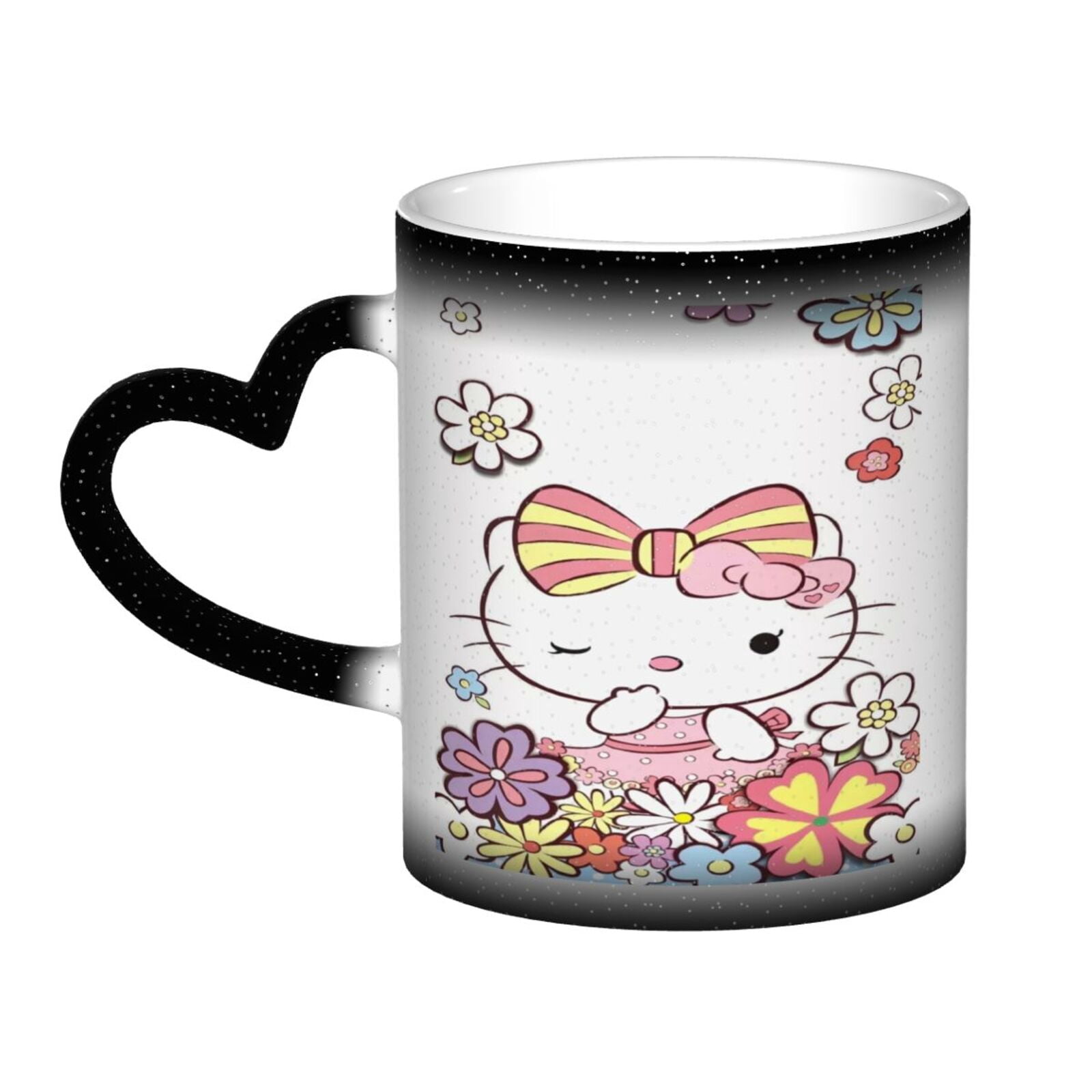 Hello Kitty Color Changing Mug Heat Sensitive Magic Funny Art Coffee ...
