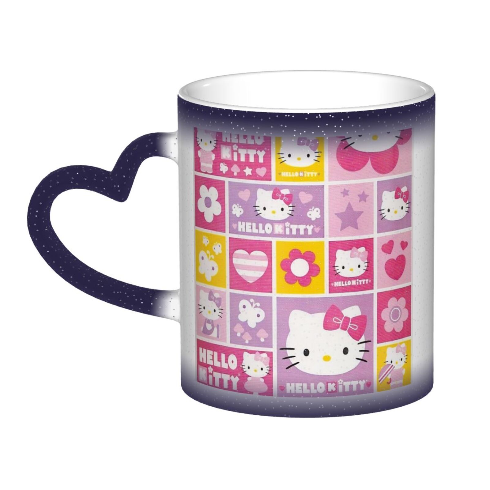 Hello Kitty Color Changing Mug Heat Sensitive Magic Funny Art Coffee ...