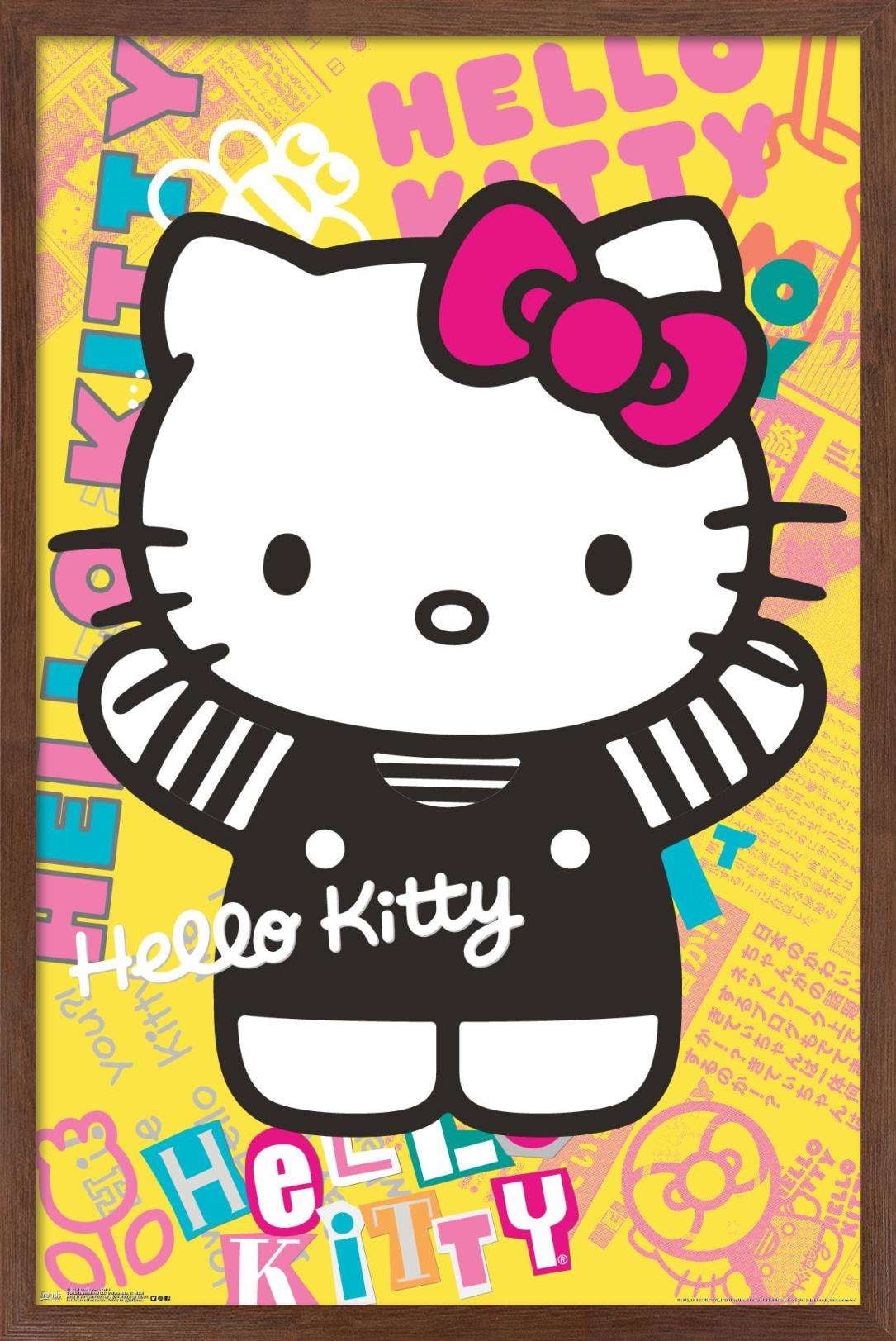 Hello Kitty - Colorful Wall Poster, 14.725\, image size:1085x1623