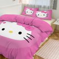 thumbnail image 1 of Hello Kitty Comforter Set  - 3 Piece Bedding Includes Pillow Covers - Super Soft Bedding Room Decor, 1 of 10