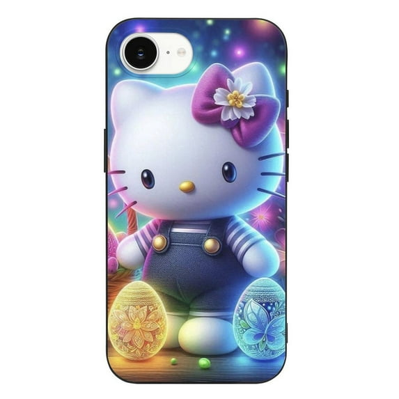 Hello Kitty Compatible with iPhone 16 E Case Full Covered Soft Slim Rugged TPU Phone Case Shockproof Non-Slip Anti-Fingerprint Basic Cases Protection