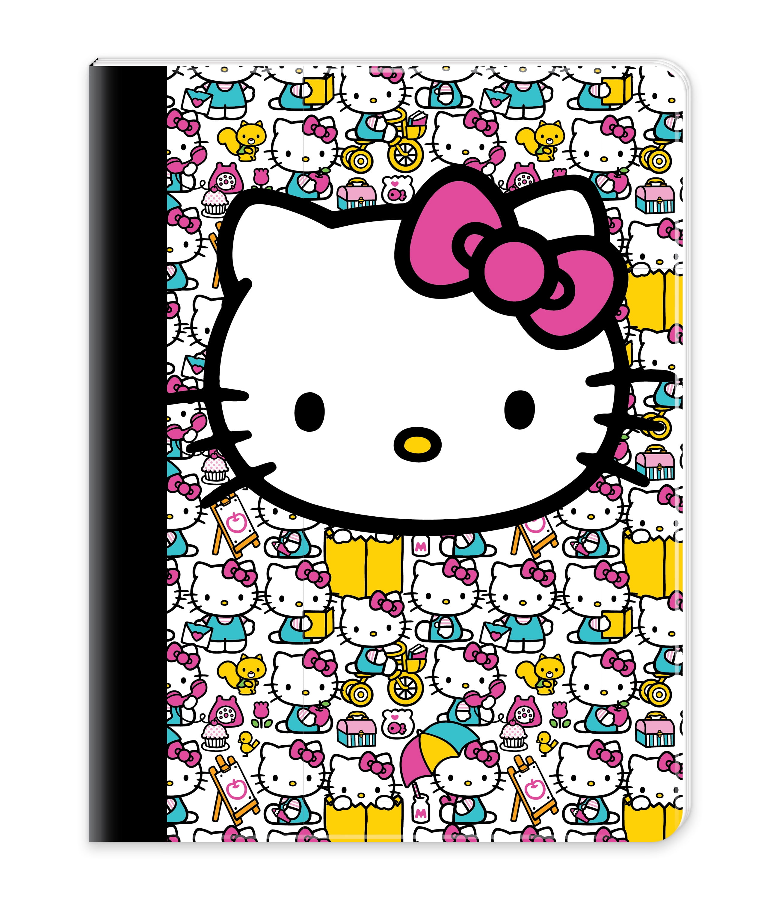 Hello Kitty Composition Writing Notebook, 9.75 in, 80 Sheets, Wide Rule, Multi-Color