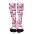 thumbnail image 1 of Hello Kitty Compression Socks For Women And Men Support Knee High Socks For Running Hiking Athletic Nursing, 1 of 7