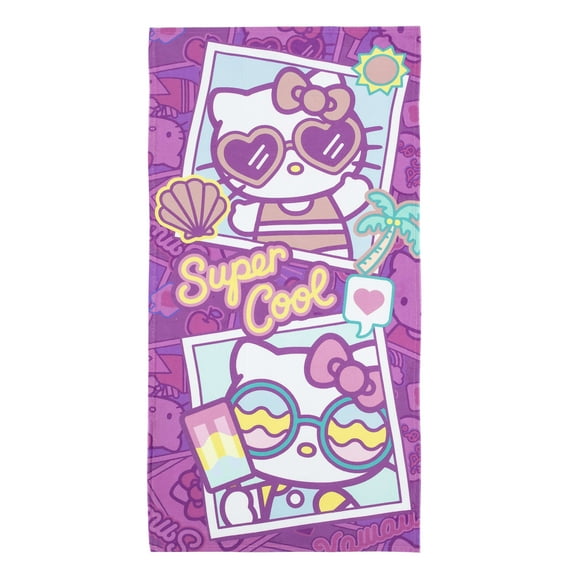 Hello Kitty Cool Summer 30in x 60in Beach Towel